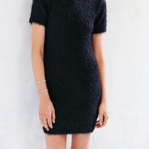 Uo Kimchi Blue Bodycon Fuzzy Knit Mini 